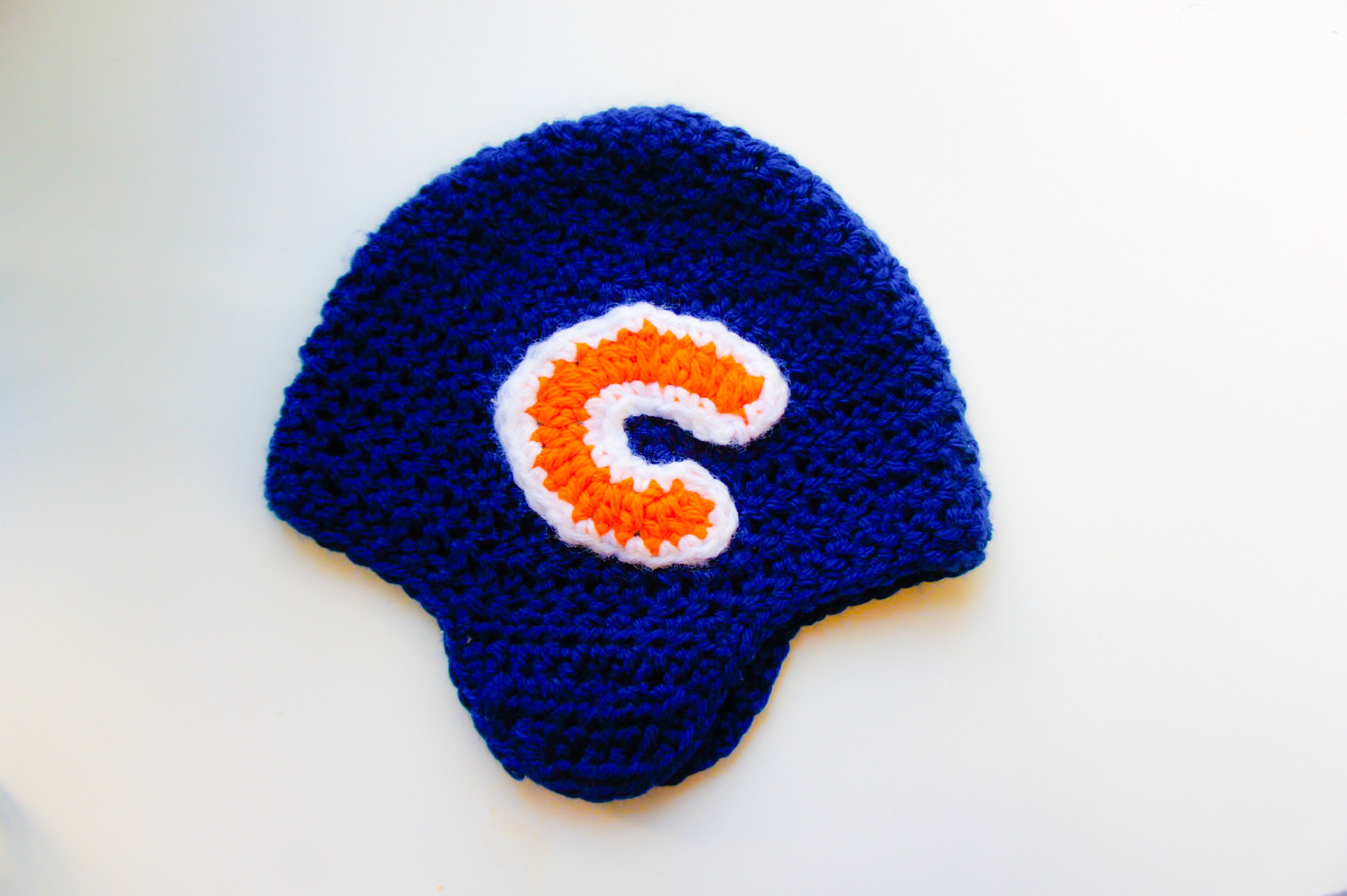 Crochet Chicago Bears Football Helmet